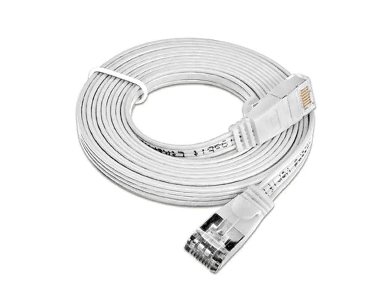 Wirewin Slimpatchkabel Cat 6, STP, 0.25 m, Weiss, Farbe: Weiss, Form: Flach, Zusatzfunktionen: Mit Klinkenschutz, Längenaufdruck auf Stecker, Länge: 0.25 m, Anschlüsse LAN: RJ45 - RJ45, Produkttyp: Slimpatchkabel