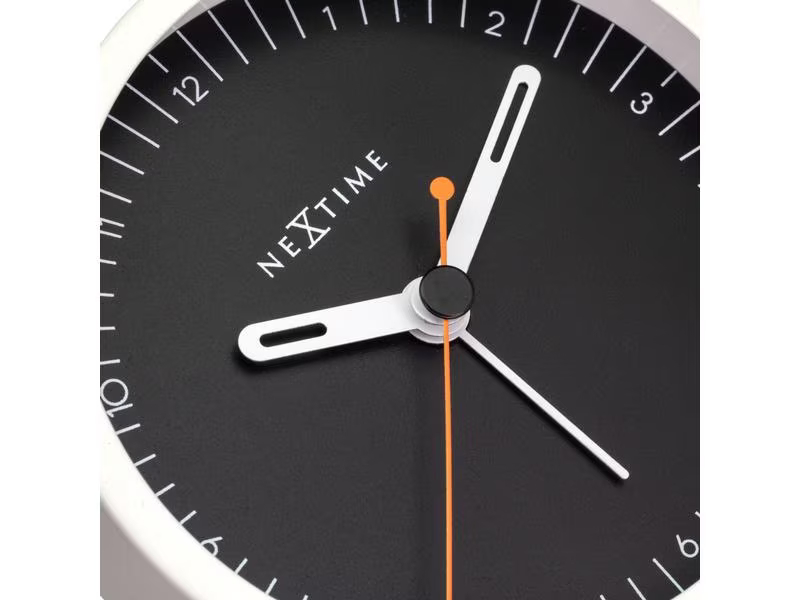 NeXtime Klassischer Wecker Small Schwarz/Weiss