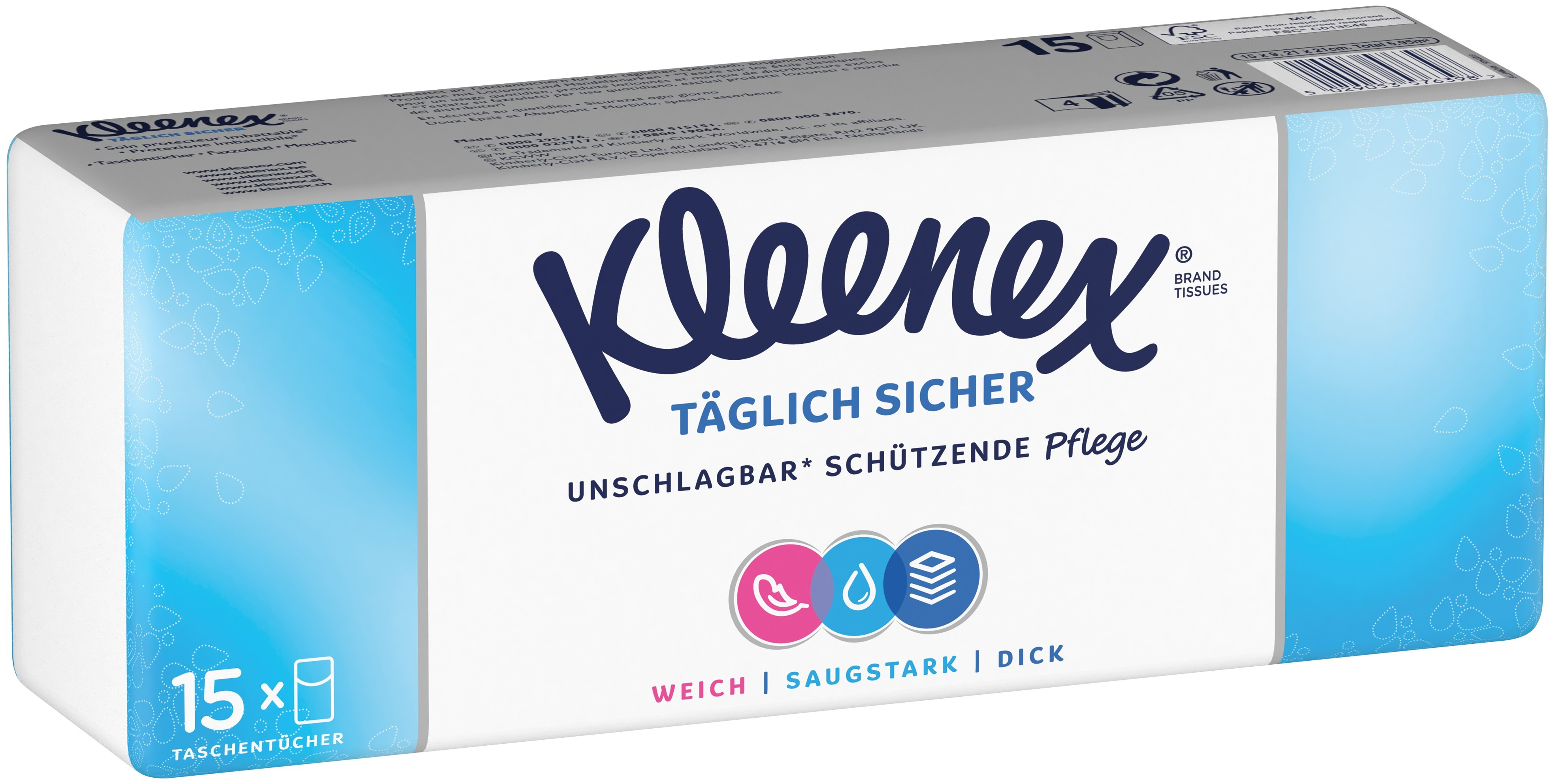 KLEENEX Taschentücher 3824122 15 Stück