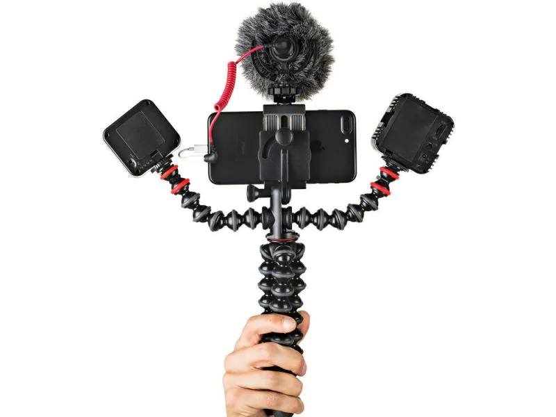 Joby Stativ GorillaPod Mobile Rig, Eigenschaften: Videostativ, Material: Plastik; Aluminium, Stativ-Bauart: Dreibeinstativ, Stativgewinde: 1/4", Stativ-Ausstattung: Foto-Videokopf, Länge ausgefahren: 33 mm, Gewicht: 362 g, Belastbarkeit: 0.6 kg