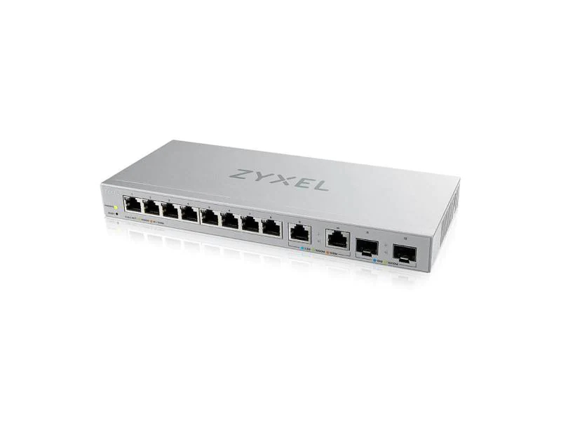 Zyxel Switch XGS1210-12 12 Port, Abmessungen: 250 mm (B) x 27 mm (H) x 104 mm (T), Anzahl Combo Ports: 0, Anzahl Netzteile vorinstalliert: 1 ×, Anzahl PoE Ports: 0 ×, Anzahl VLAN: 0 ×, Anzahl nutzbarer Ports: 12