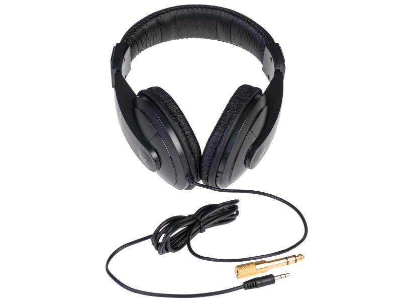 Sovanos Over-Ear-Kopfhörer SVH100-BK Schwarz, Verbindungsmöglichkeiten: Kabelgebunden, Farbe: Schwarz, Impedanz: 32 ?, Kopfhörer Trageform: Over-Ear, Kopfhörer Bauform: Geschlossen, Einsatzbereich: Bühnen-Monitoring; Studio & Broadcast; DJ; HiFi & TV