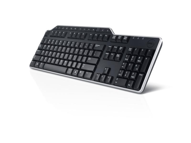 Keyboard : US/Euro (QWERTY) Dell KB-522 Wired Business Multimedia USB Keyboard Black (Kit)