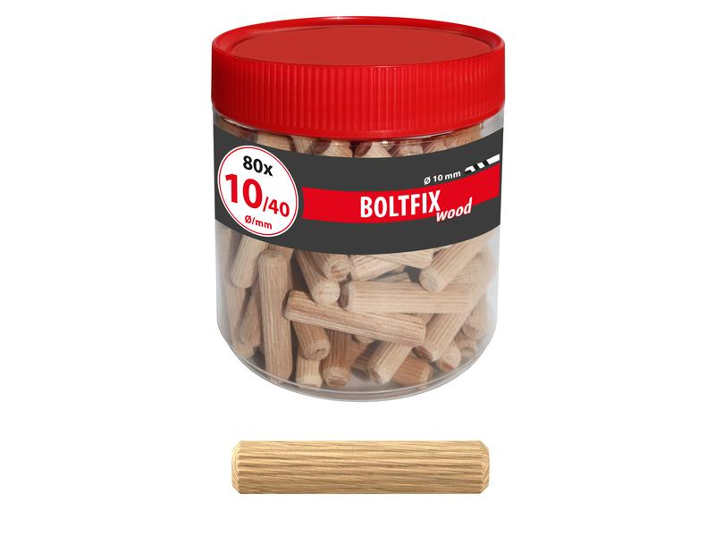 Tox-Dübel Dübel Boltfix 10/40 mm, 80 Stück, Bohrdurchmesser: 10 mm, Länge: 40 mm, Verpackungseinheit: 80 Stück, Für Material: Holz, Set: Ja