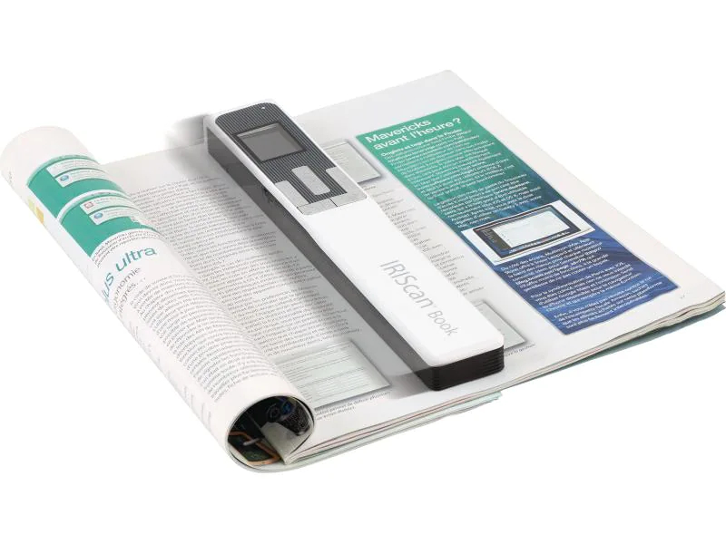 IRIS Mobiler Scanner IRIScan Book 5 White Verbindungsmöglichkeiten: USB, Scanauflösung: 1200 dpi