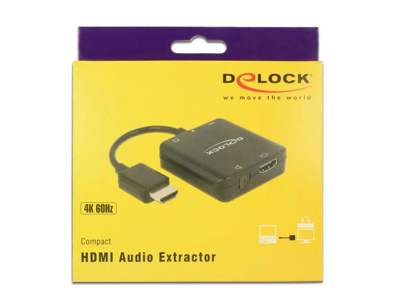 Delock Audio Extractor HDMI 5.1 4K, 60Hz, Art: Audio Extractor, Schnittstellen: HDMI