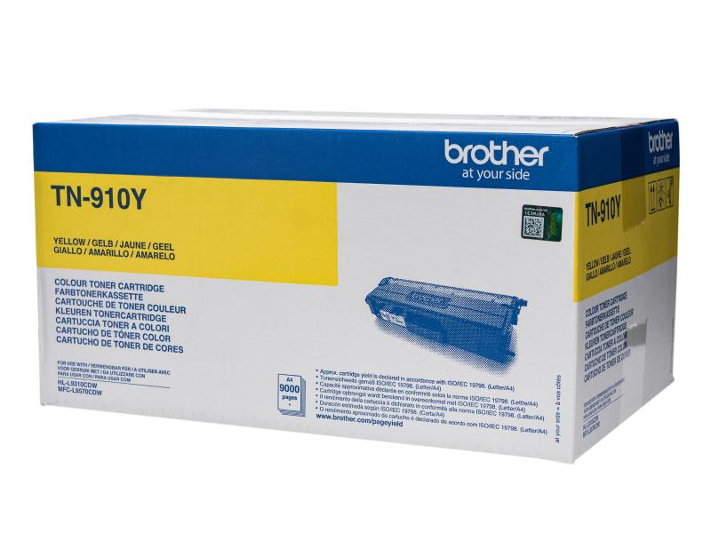 BROTHER TN910Y | 9000 Seiten BROTHER Tonerkassette, gelb