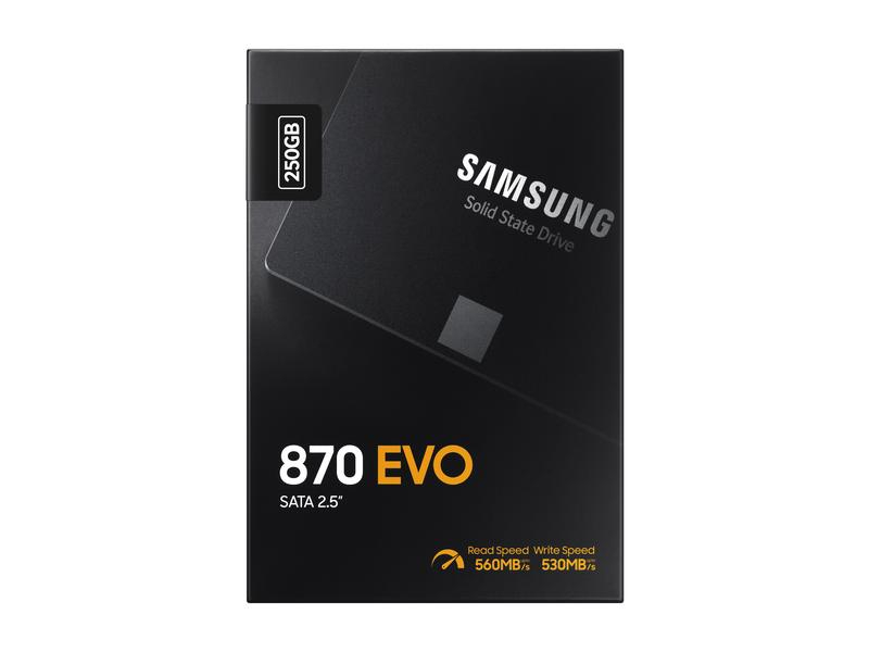 SAMSUNG MEMORY SSD 870 Evo Series 250GB MZ-77E250B/EU SATA III 2.5 V-NAND Basic