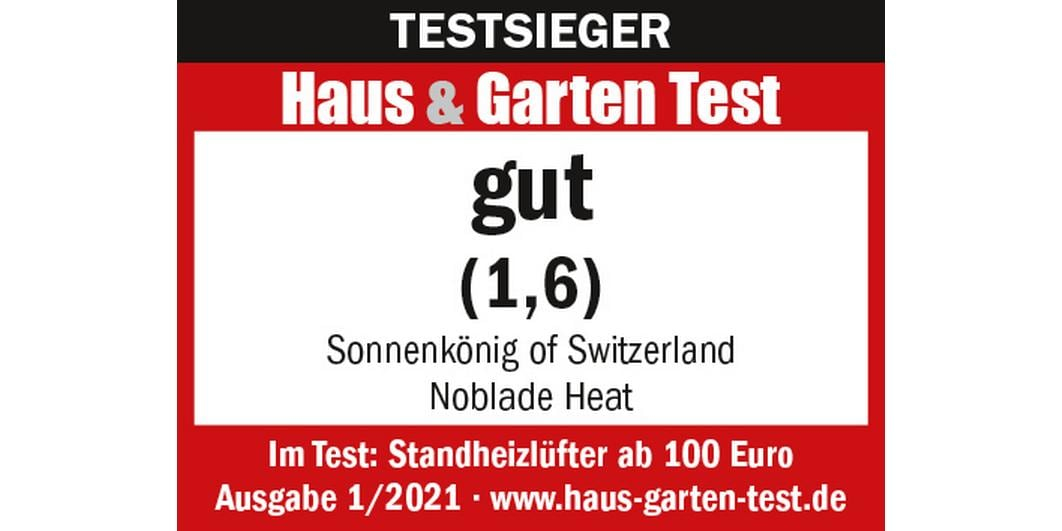 Sonnenkönig Heizlüfter Noblade Heat Silber/Weiss