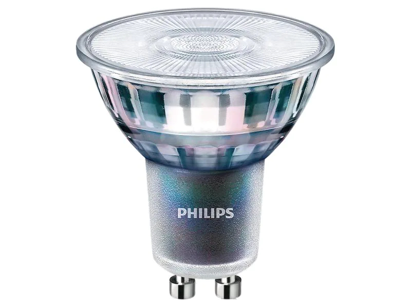 Philips Professional Lampe MAS LED ExpertColor 3.9-35W GU10 930 36D, Gesamtleistung: 3.9 W, Lichtstrom: 280 lm, Lampensockel: GU10, Farbtemperatur Kelvin: 3000 K, Dimmbar, Leuchtmittel Technologie: LED, Geeignet für: Hochvolt, Lichtausbeute: 72 lm/W