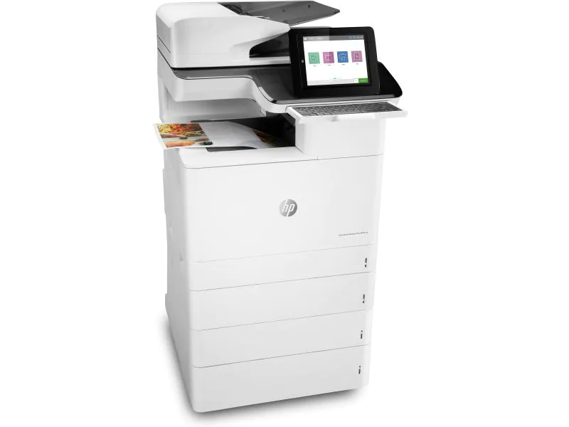 Hewlett-Packard HP Enterprise Flow M776z, Farblaser Drucker, A3, 46 Seiten pro Minute, Drucken, Scannen, Kopieren, Fax, Duplex und WLAN