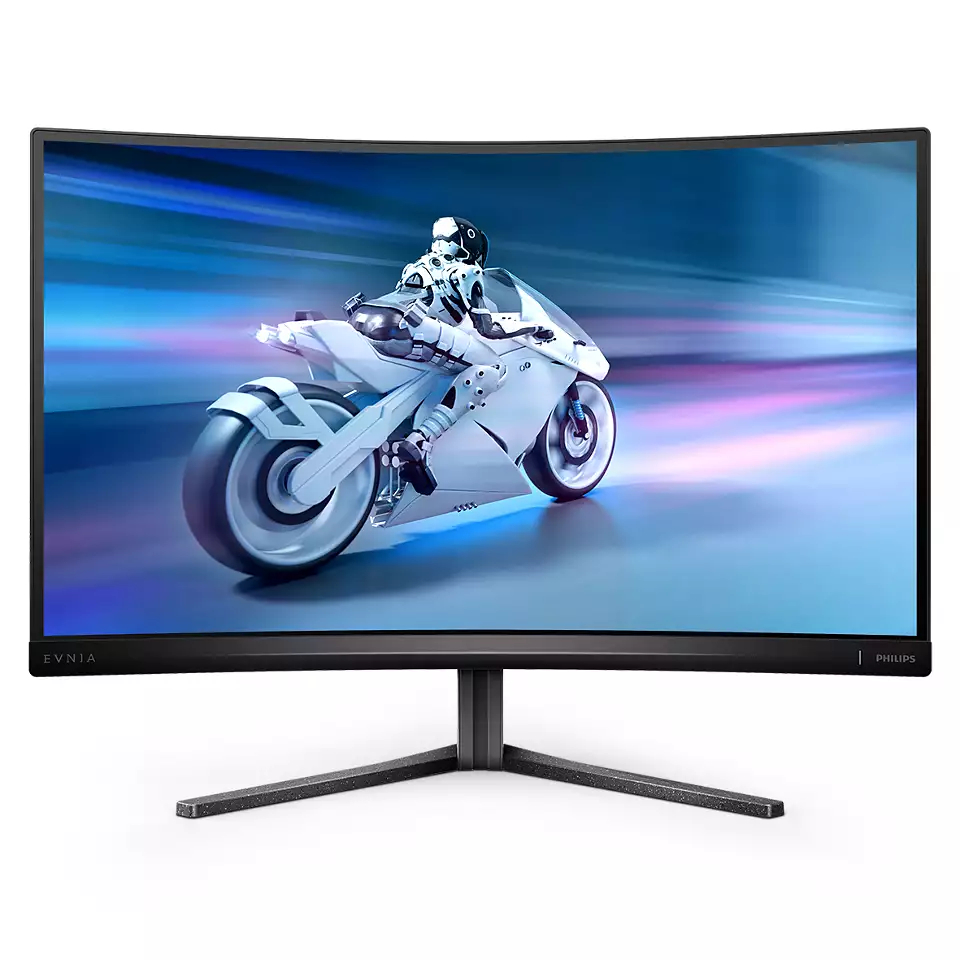 PHILIPS 27" Curved Monitor, 2560x1440 240 Hz, DisplayPort /2x HDMI / 4x USB 3.2 / 1ms, 150mm höhenverstellbar