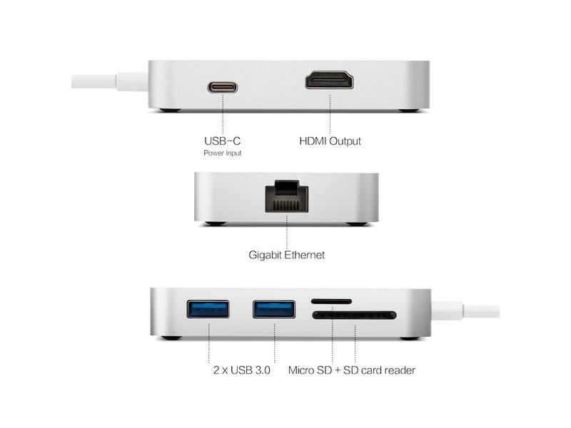 Minix Multiadapter NEO C-GSI Silber