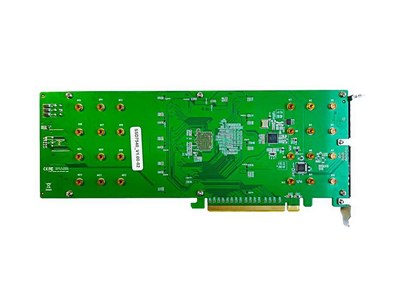 Highpoint RAID-Controller SSD7540 8xPCI-x4v4 M.2, nicht bootfähig, Formfaktor: Full-Height, Transferrate: 32000 Mbit/s, Anzahl Ports: 8, Schnittstelle Hardware: PCI-Express x16, Anzahl Kanäle: 8, RAID: Ja