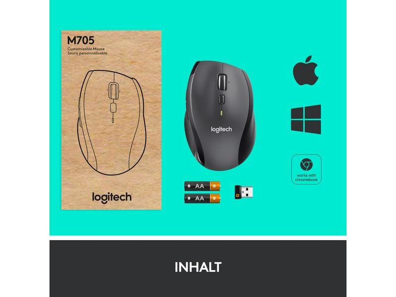 Logitech Maus M705 Marathon kabellos