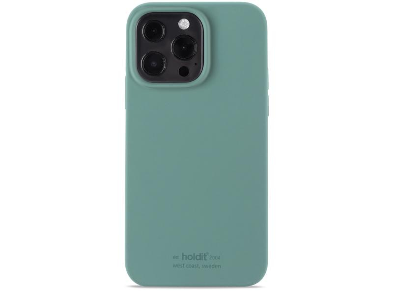 Holdit Back Cover Silicone iPhone 13 Pro Max Moss Green, Fallsicher: Nein, Kompatible Hersteller: Apple, Detailfarbe: Grün, Mobiltelefon Kompatibilität: iPhone 13 Pro Max, Material: Silikon, Zusatzfächer: Nein