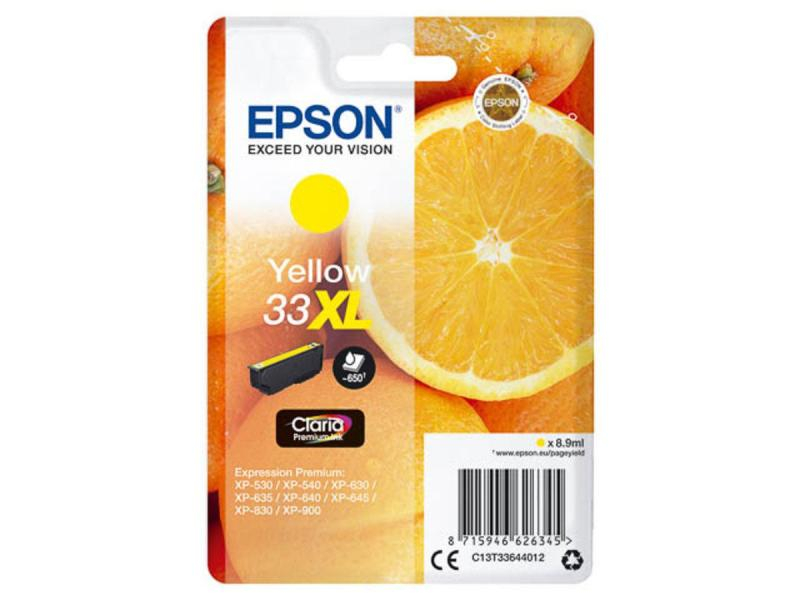 Epson 33XL | 650 Seiten Epson Tintenpatrone, gelb