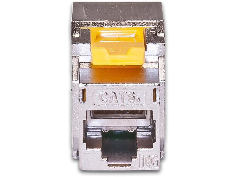 Wirewin Keystone-Modul Cat.6A STP EA, Modultyp: Keystone, Anschluss Front: Buchse RJ-45, Anschluss Rück: Klemmen, Medientyp: Netzwerk, Schirmung: Ja, Farbe: Silber