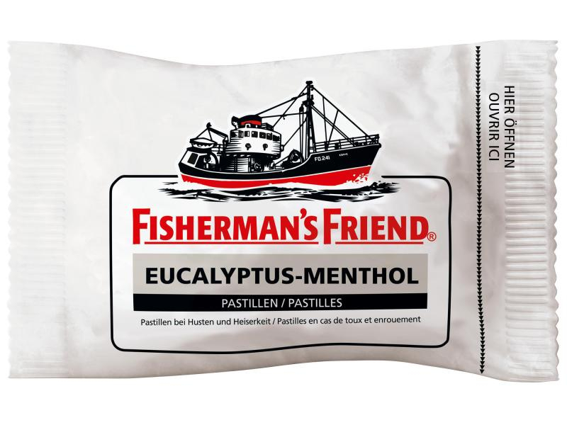 Fisherman's Bonbons Original Eucalyptus-Menthol 25g, Produkttyp: Lutschbonbons, Ernährungsweise: Glutenfrei, Laktosefrei, Packungsgrösse: 25 g, Produktkategorie: Lebensmittel, Cannabinoide: Keine, Fairtrade: Nein