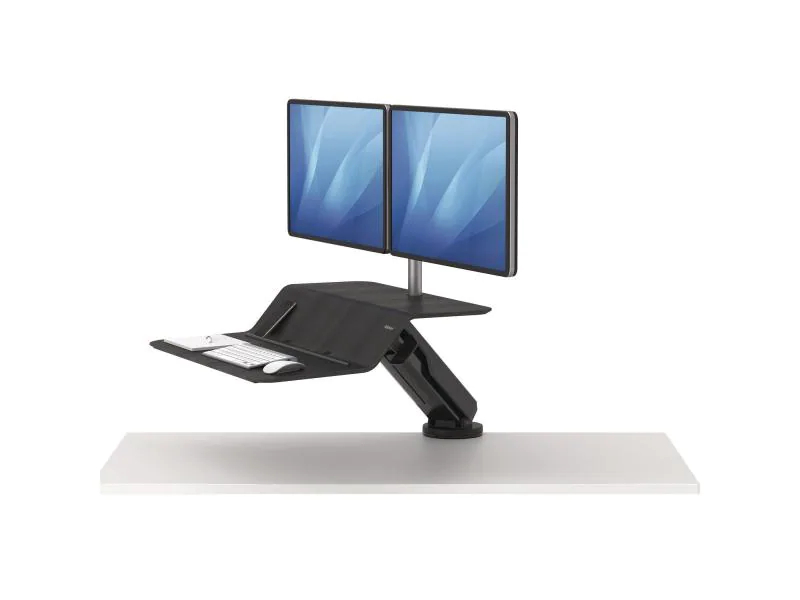 Fellowes Sitz-Steh Workstation Lotus RT für 2 Monitore