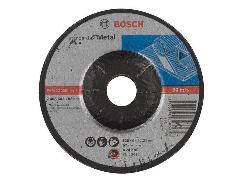 Bosch Professional Schruppscheibe gekröpft Standard for Metal, 12.5 cm, Zubehörtyp: Schruppscheibe, Durchmesser: 125 mm, Für Material: Metall, Set: Nein