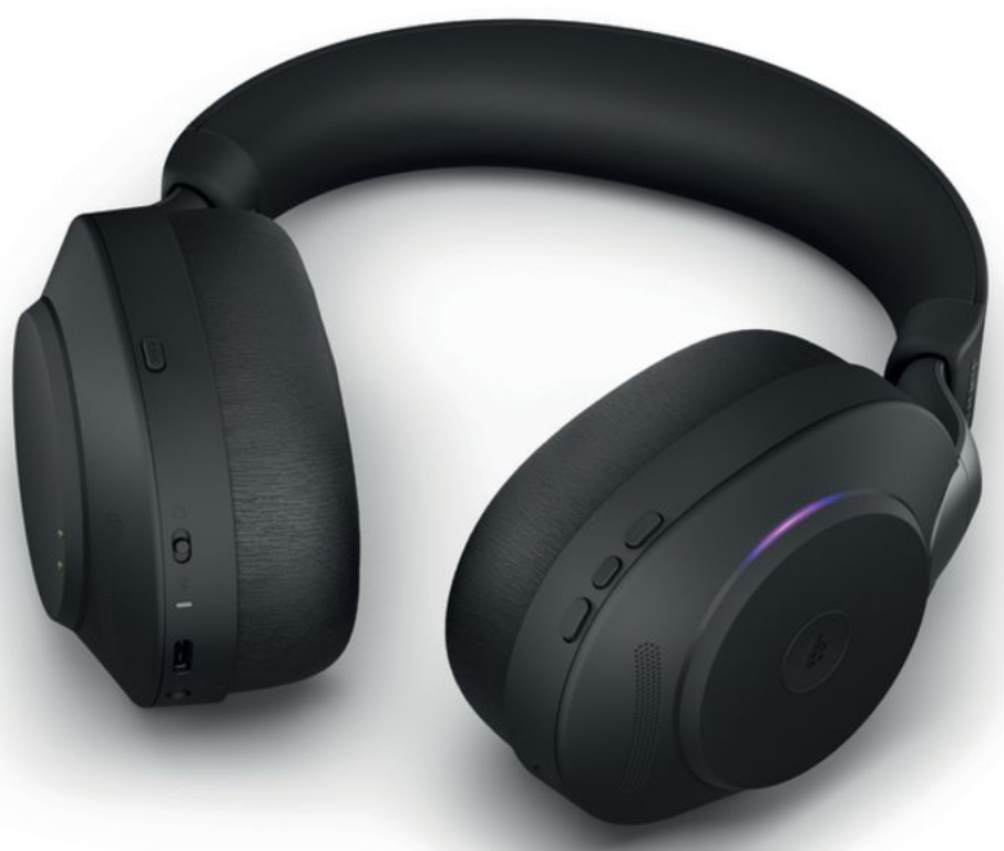 Jabra Headset Evolve2 85 DUO MS Schwarz, USB-C, Ladestation, Ausstattung Mikrofon: Ultra Noise Cancelling, Trageweise: Duo, Skype for Business, Verbindung zum Endgerät: Bluetooth; USB-C, Tragestil: Überkopfbügel, Trageform: Over-Ear, Geeignet für: Bü