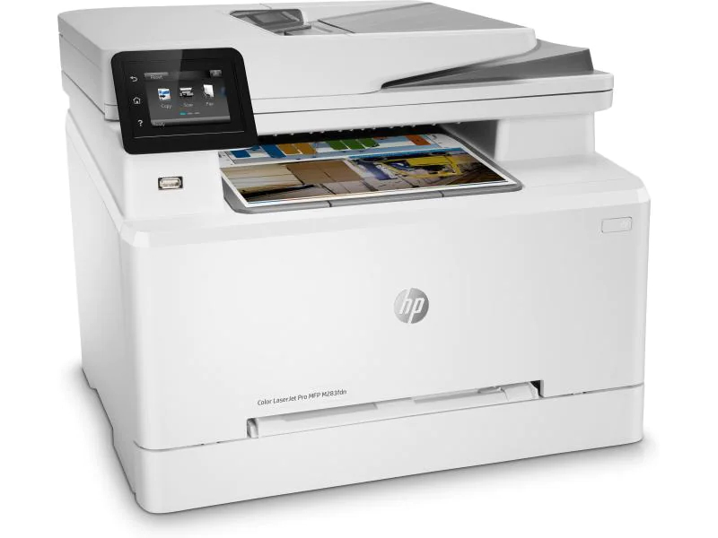 Hewlett-Packard HP MFP M283fdw, Farblaser Drucker, A4, 21 Seiten pro Minute, Drucken, Scannen, Kopieren, Fax, Duplex und WLAN