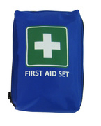 LEINA Mobiles Erste-Hilfe-Set "First Aid",23-teilig,blau