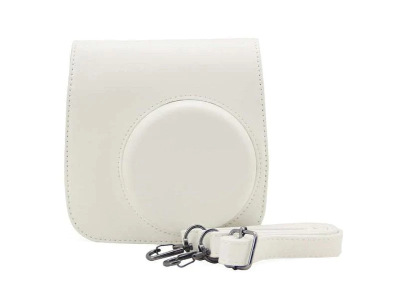 Fujifilm Lederhülle Instax Mini 8 weiss Taschenart: Umhängetasche, Tragemöglichkeit: Schulterriemen, Farbe: Weiss