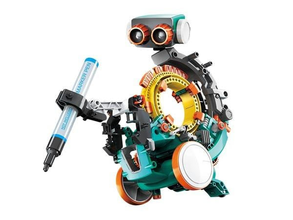 Velleman Roboter 5-in-1 Bausatz, Roboterart: Bildungsfördernder Roboter, Sprache: Französisch, Englisch, Deutsch, Altersempfehlung ab: 14 Jahren, Produktkategorie: Roboter