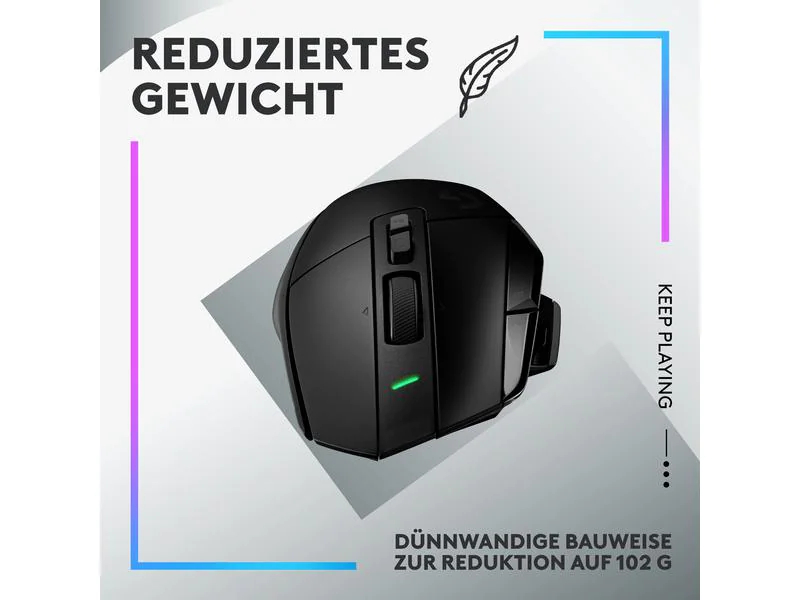 Logitech Gaming-Maus G502 X Lightspeed Schwarz