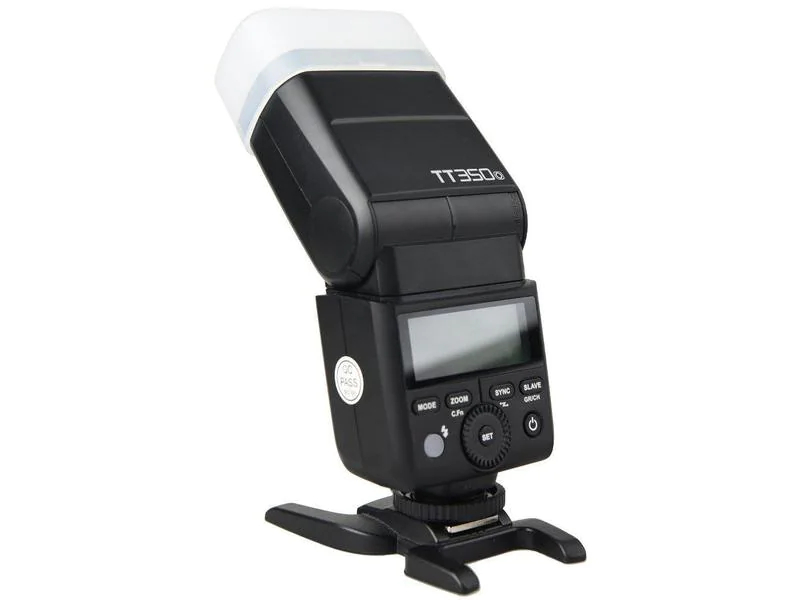 Godox Blitzgerät TT350F, Belichtungskontrolle: TTL, Leitzahl: 36, Kompatible Kamerahersteller: Olympus, Panasonic, Kapazität Wattstunden: 0 Wh