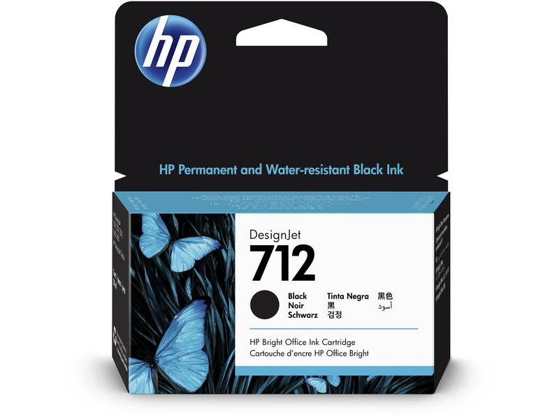 HP Tintenpatrone 712 black 3ED70A DesignJet 38ml