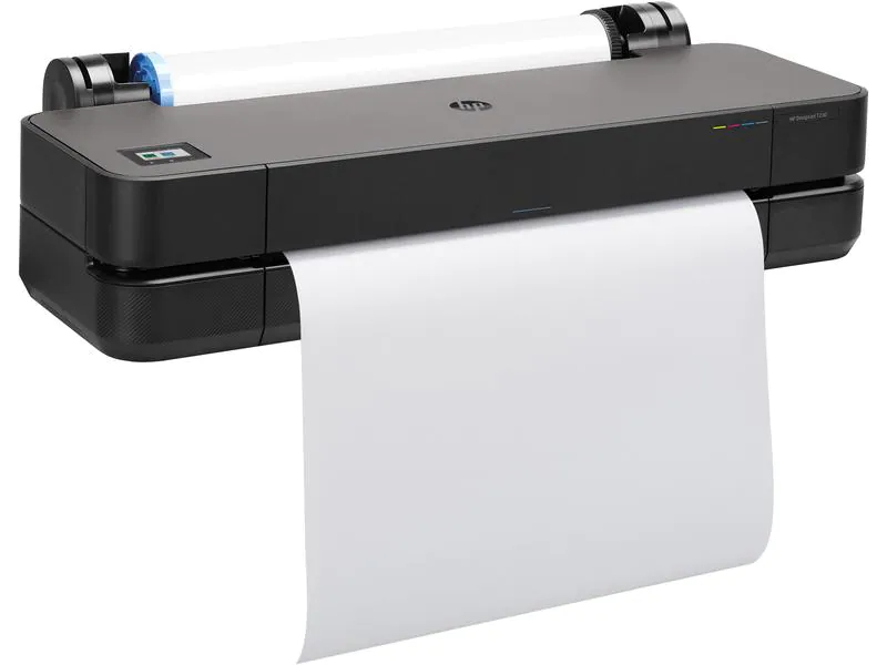 HP Grossformatdrucker DesignJet T230 - 24", Druckertyp: Farbig, Verbindungsmöglichkeiten: LAN, USB, WLAN, Drucktechnik: Tintenstrahl, Total Fassungsvermögen Papierzuführungen: 1 Rolle/n, Funktionen: Drucken, Anzahl Papierzuführungen (integriert): 1