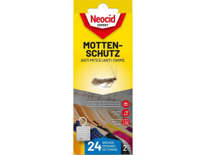 Neocid Expert Insektenabwehr Mottenschutz, 2 Stück, Für Schädling: Motten, Anwendungsbereich: Indoor, Produkttyp: Insektenabwehr