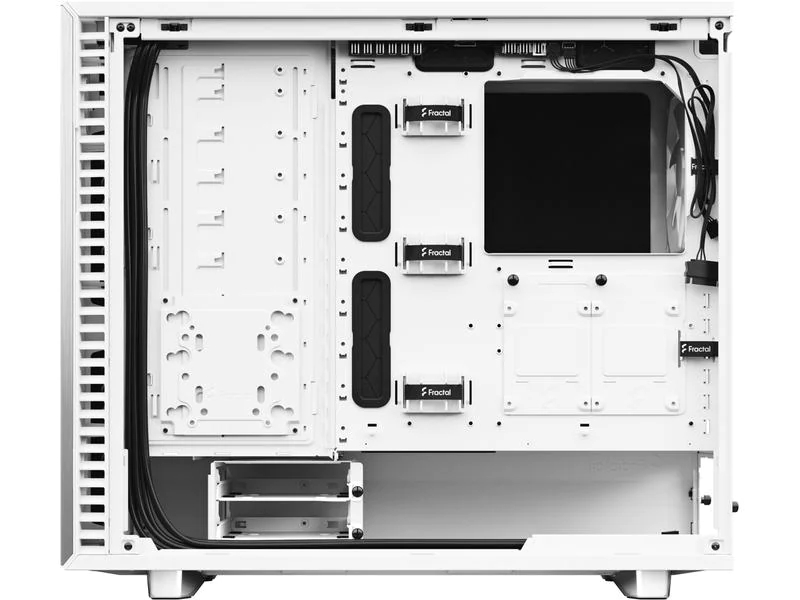 Fractal Design PC-Gehäuse Define 7 Weiss, Unterstützte Mainboards: E-ATX, ATX, Mini-ITX, Micro-ATX, Gehäuse Bauart: Mid-Tower, Detailfarbe: Weiss, Anzahl Lüfterplätze: 9, Sichtfenster: Nein, Netzteil vorinstalliert: Nein