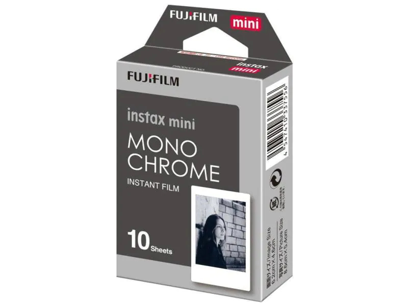Fujifilm Sofortbildfilm Instax Mini Monochrone 10 Blatt, Zubehörtyp: Sofortbildfilm
