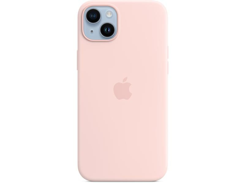 iPhone 14 Plus Silicone Case with MagSafe - Chalk Pink