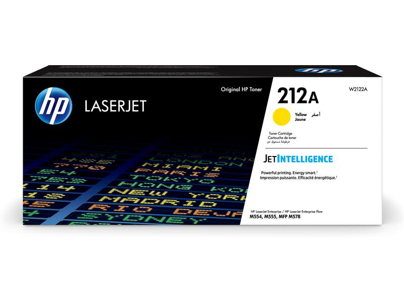 HP Toner-Modul 212A yellow W2122A CLJ Ent.M554/MFP M578 4500 S.