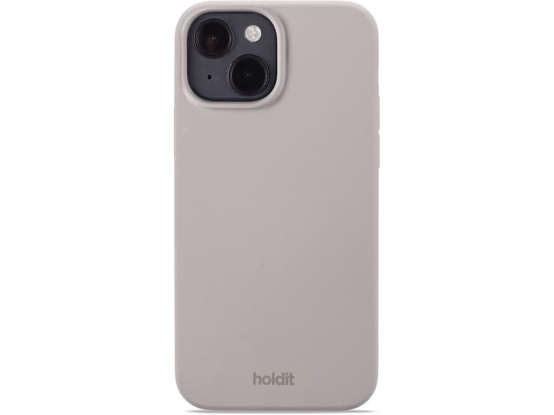 Holdit Back Cover Silicone iPhone 14 Taupe, Fallsicher: Nein, Kompatible Hersteller: Apple, Detailfarbe: Taupe, Mobiltelefon Kompatibilität: iPhone 14, Material: Silikon, Bewusste Eigenschaften: Keine Eigenschaft