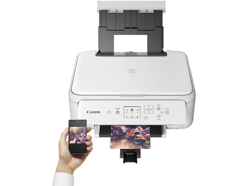 Canon Multifunktionsdrucker Pixma TS5151, Druckertyp: Farbig, Drucktechnik: Tintenstrahl, Total Fassungsvermögen Papierzuführungen: 120 Seiten, Mobildruck: Ja, Anzahl Papierzuführungen (maximal): 0, Druckgeschwindigkeit (farbig): 6.8 ppm