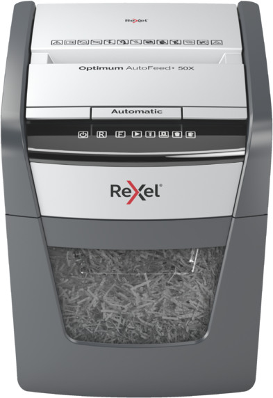 REXEL Aktenvernichter Optimum AF+ 2020050XCH X50, P-4, 20lt