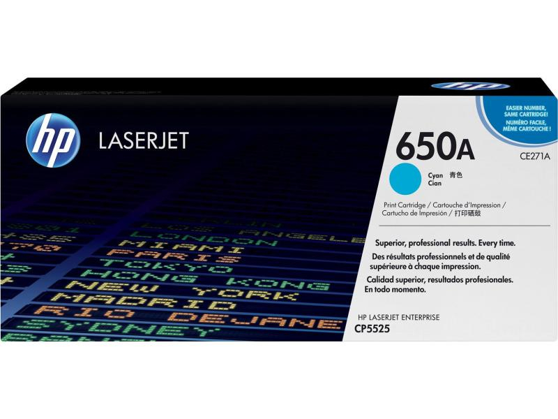 HP Toner-Modul 650A cyan CE271A Color LJ CP5520 15'000 Seiten