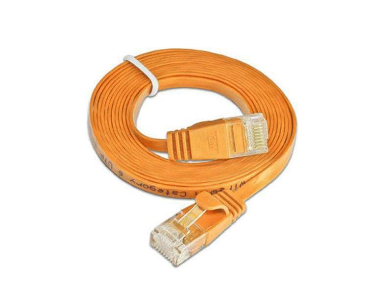 Wirewin Slimpatchkabel Cat 6, UTP, 1.5 m, Orange, Farbe: Orange, Form: Flach, Zusatzfunktionen: Mit Klinkenschutz, Längenaufdruck auf Stecker, Länge: 1.5 m, Anschlüsse LAN: RJ45 - RJ45, Produkttyp: Slimpatchkabel