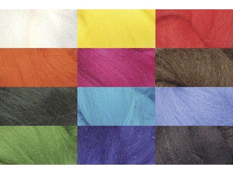 Heyda Filzwolle Mix 100 g, Mehrfarbig, Farbe: Mehrfarbig, Filz Art: Filzwolle