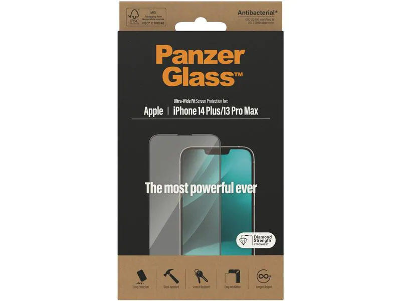 Panzerglass Displayschutz Ultra Wide Fit iPhone 14 Plus