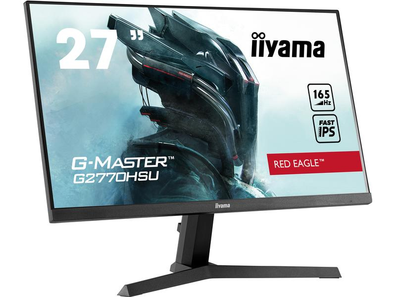 iiyama Monitor G-MASTER G2770HSU-B1, Bildschirmdiagonale: 27 ", Auflösung: 1920 x 1080 (Full HD), Anschlüsse: DisplayPort, HDMI, Anwendungsbereich: Gaming, Ergonomie: Neigbar, Curved: Nein