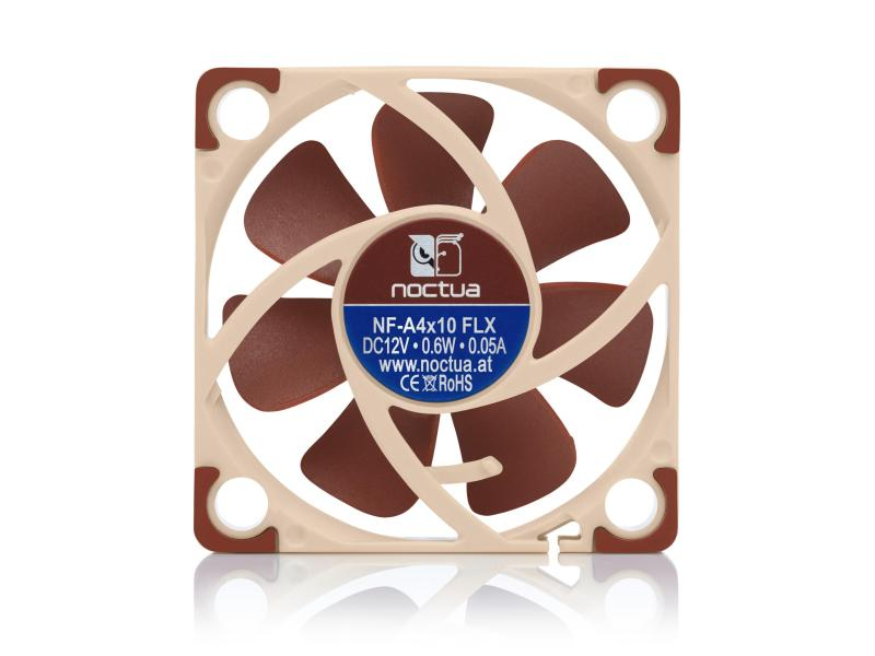 Noctua Gehäuselüfter NF-A4x10 FLX, Lüfterdimension: 40 mm, Schnittstellen: 3-Pin, 17,9 dB(A)