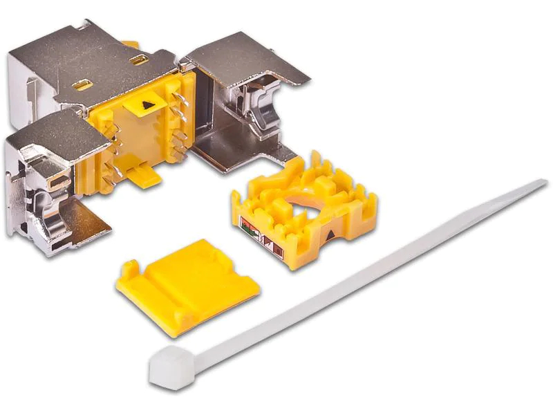 Wirewin Keystone-Modul Cat.6A STP EA, Modultyp: Keystone, Anschluss Front: Buchse RJ-45, Anschluss Rück: Klemmen, Medientyp: Netzwerk, Schirmung: Ja, Farbe: Silber