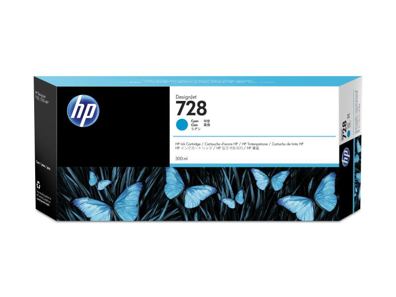 HP Tinte 728 cyan F9K17A DesignJet T730/T830 300ml